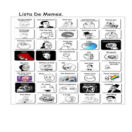 Lista de memes