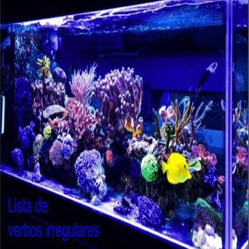 Lista de verbos irregulares