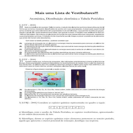 Lista de vestibulares 03