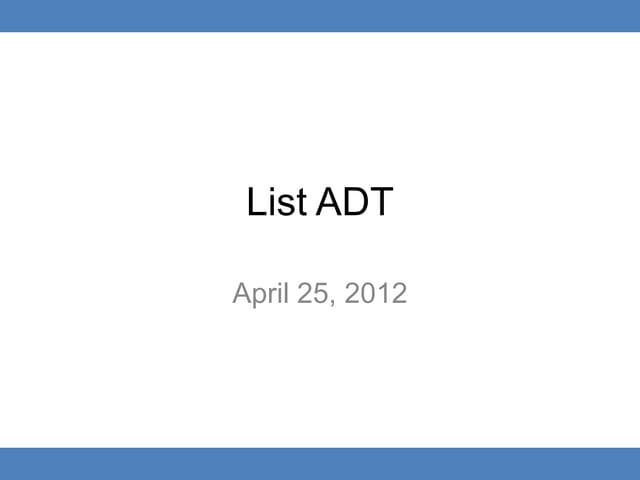 Class list data structure