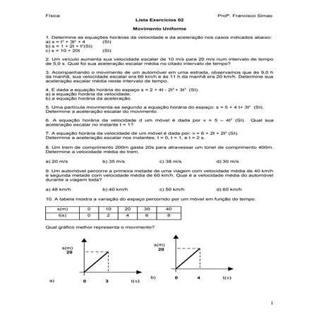 Lista exercícios 02 mu