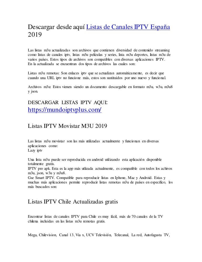 Cómo Actualizar Las Mejores Listas Iptv Actualizadas Remotas 2019
