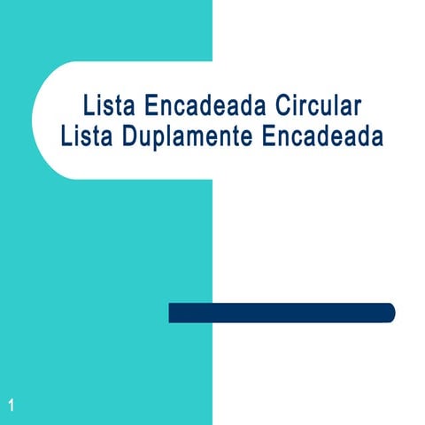 Listas duplamente encadeadas