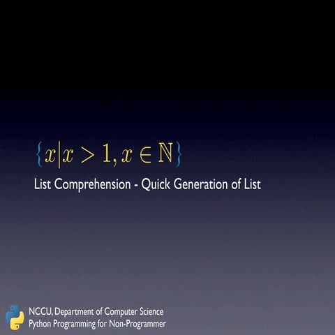 Python-List comprehension | PDF