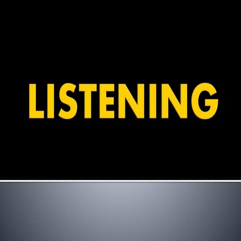 Listening: A Macro-Skill (Education)