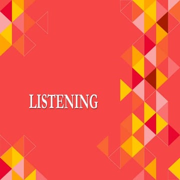 Listening
