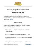 reading comprehension worksheet for 9 11 years old kids