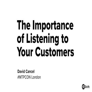 The Importance of Listening to Your Customers