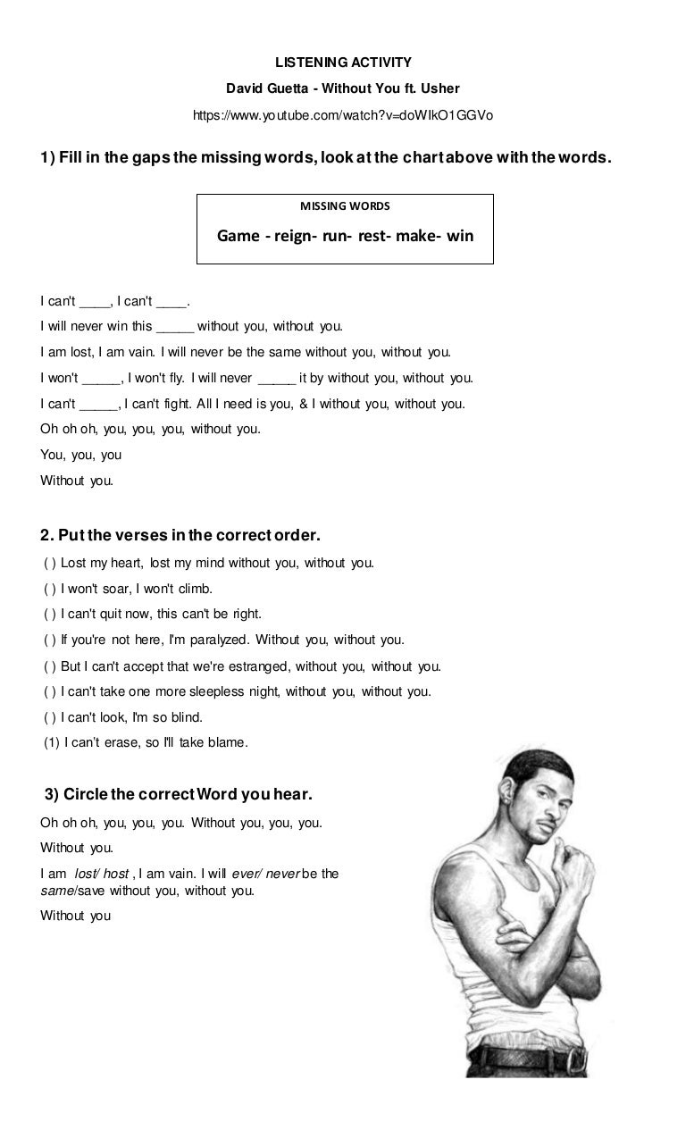 Listening Without You By Usher slideshare