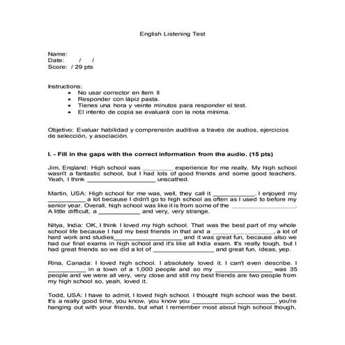 LISTENING FINAL | DOCX