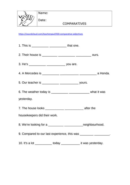 Listening Of Comparatives Activity 1 Pdf Listening Of Comparatives Activity 1 Pdf