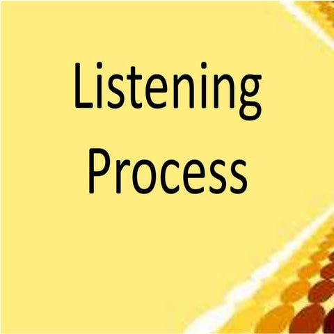 Listening process