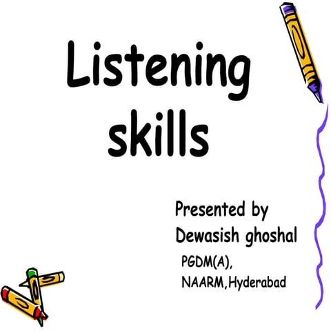 Developing Listening Skill