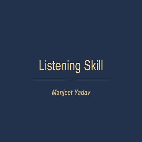 Listening skill