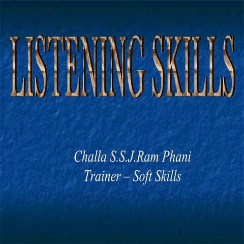 Listening skills 