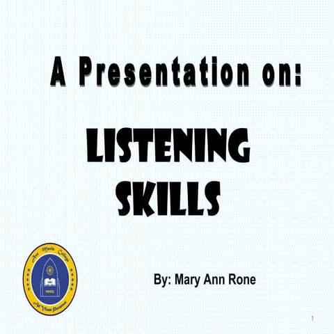 Listening Skills