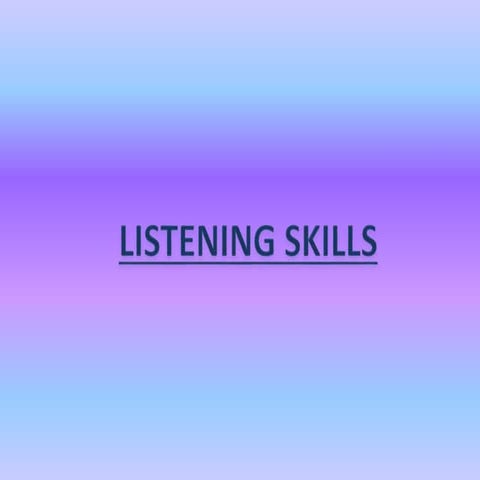 Listening Skills by Haider Hasan 