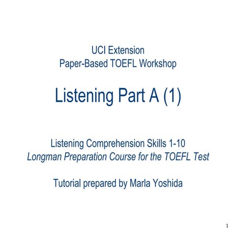 Listening skills 1 10