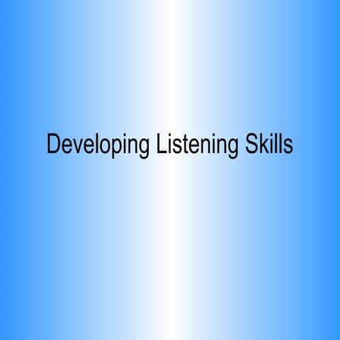 Listening skills cc