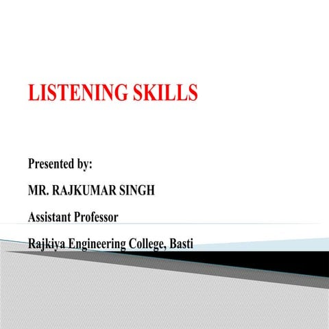 LISTENING SKILLS News.nnnnnnnnnnnnnnnpptx