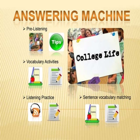 Listening teaching aid using ppt