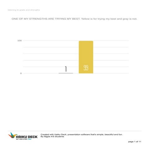 Listening to goals and strengths