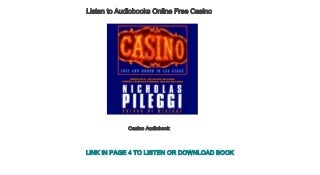 Listen to Audiobooks Online Free Casino