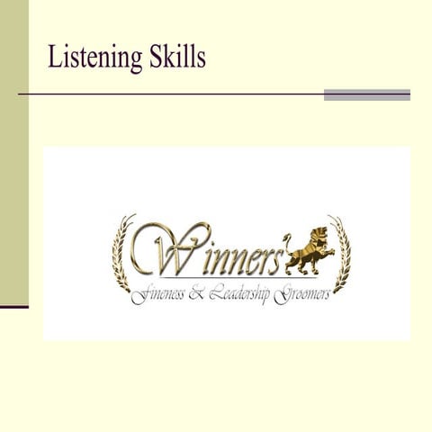 Listening skills