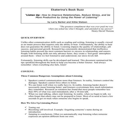 How to Become a Better Listener