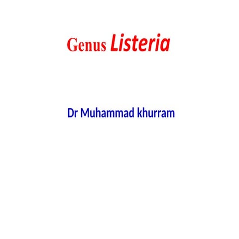 Listeria by Dr. khurram.pdffffffffffffff