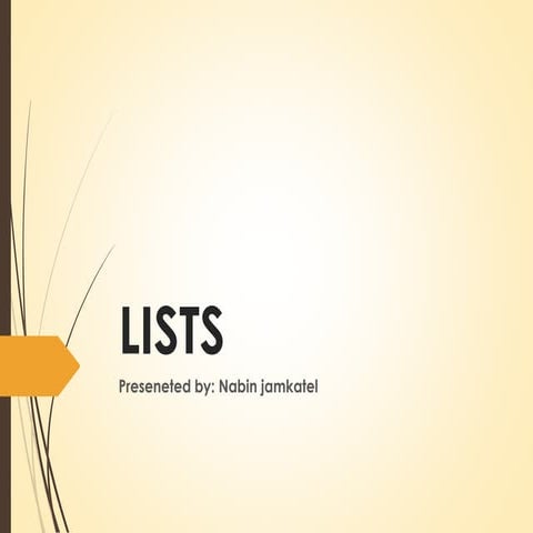 Listing in web development and uses