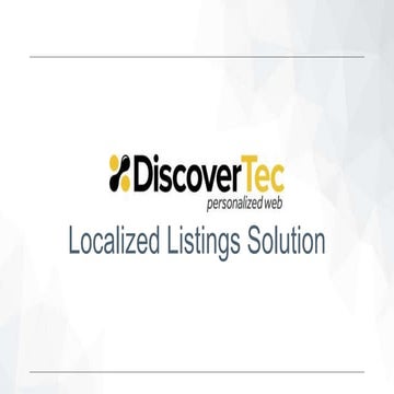 Localization Listing Solutions by DiscoverTec