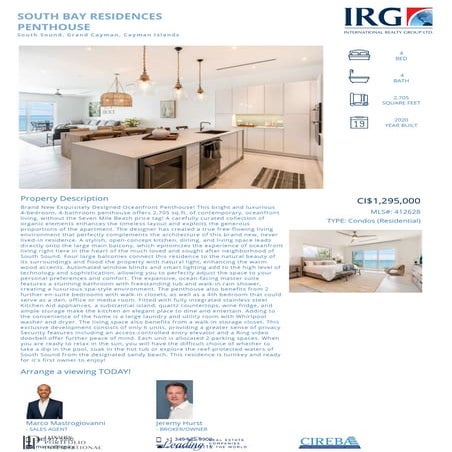 Buy South Bay Residences Penthouse - 412628 - IRG Cayman