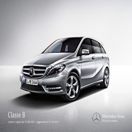 Listino Prezzi Nuova Mercedes Classe B