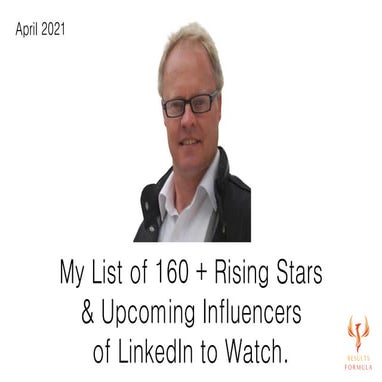 List of 160+ Rising Stars & Upcoming Influencers of LinkedIn to Watch