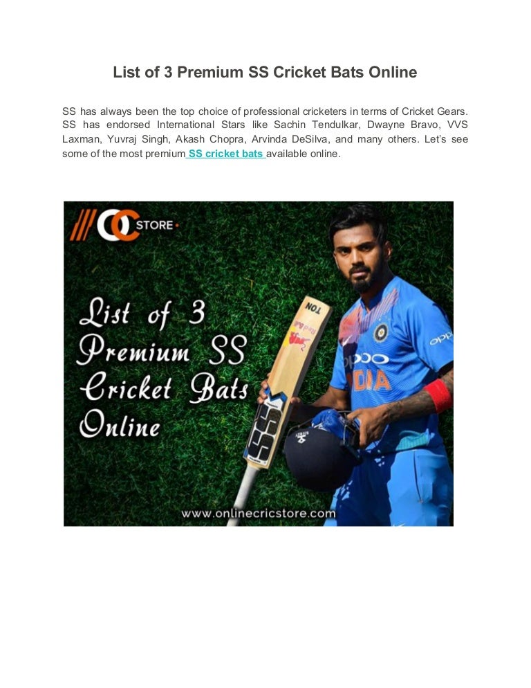 ss professional cricket bat