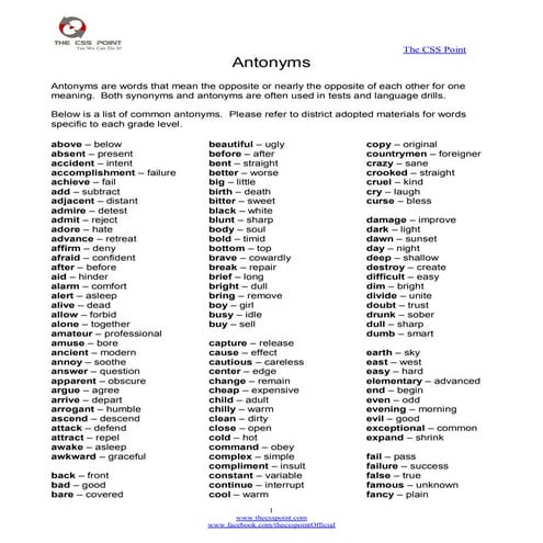 List of Antonyms.pdf
