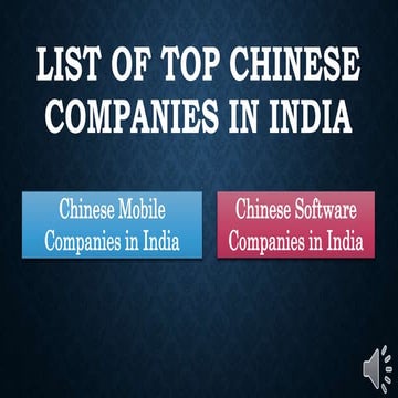 List of chinese companies and software companies