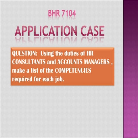 List of competencies for hr