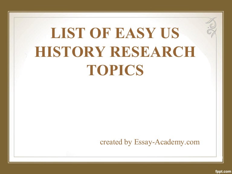 us history topics for research paper