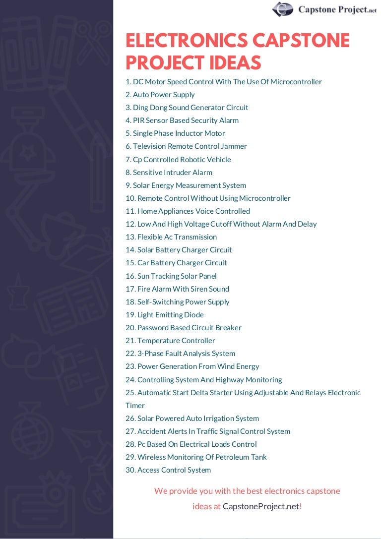 List Of Electronics Capstone Project Ideas list-of-electronics-capstone-project-ideas