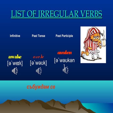 List of irregular verbs 