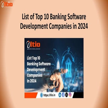 List of Top 10 Banking Software Development Companies