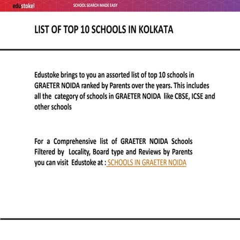 List of top 10 schools in greater Noida | PDF