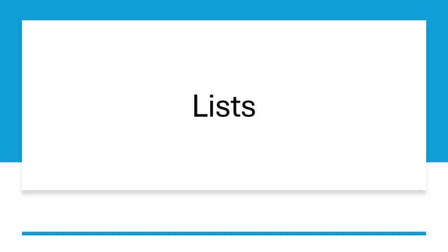 Lists and its functions in python for beginners