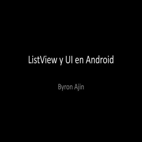 Layout en android | PPSX