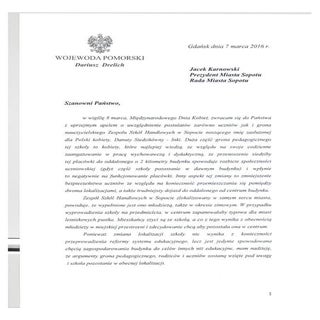 List wojewody pomorskiego