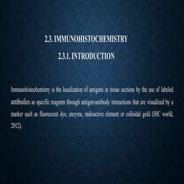 Basics of Immunohistochemistry (IHC) | PDF