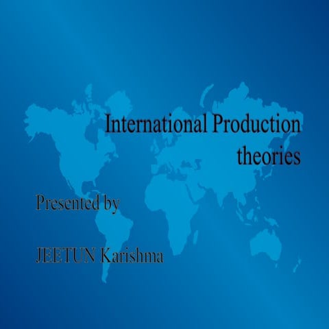 International Business Management  Summary  by k.jeetun BSc(Hons) Management 