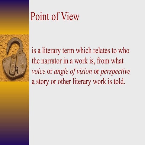 LITERATURE   201      C POINT of View.ppt